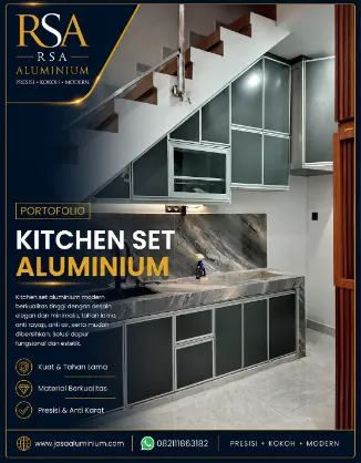 Kitchen set aluminium modern minimalis