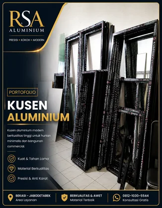 Project kusen aluminium modern rumah minimalis
