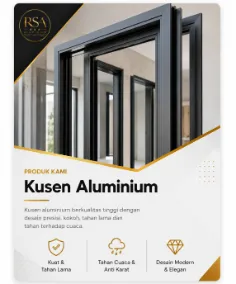 Jasa pembuatan kusen aluminium modern area Jabodetabek